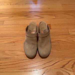 Women's Beige Suede Slip-On Shoes